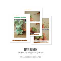 Tiny Bunny amigurumi pattern by Happyamigurumi