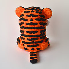 Tuba the Tiger amigurumi pattern by The Flying Dutchman Crochet Design