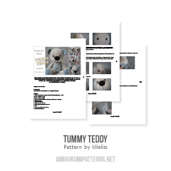 Tummy Teddy amigurumi pattern by lilleliis