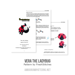Vera the Ladybug amigurumi pattern by FreshStitches