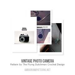 Vintage Photo Camera amigurumi pattern by The Flying Dutchman Crochet Design