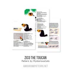 Zico the Toucan amigurumi pattern by MysteriousCats