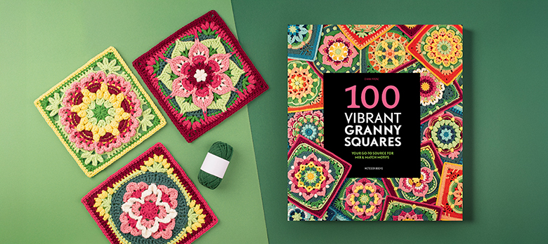 100 Vibrant Granny Squares in pre-sale now!